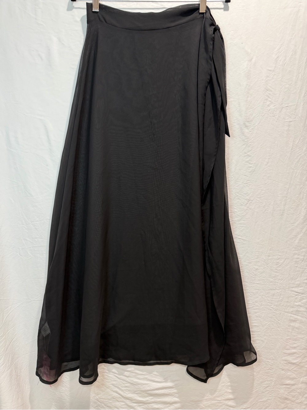SHEIN Black Wrap Maxi Skirt